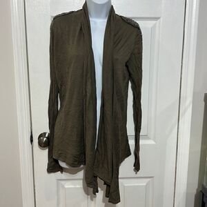 Romeo and Juliet couture open front cardigan size M
